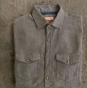 Zara Blue & Gray Button Down